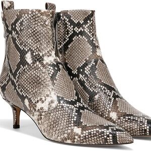 Franco Sarto Kura Ankle Booties with Kitten Heel